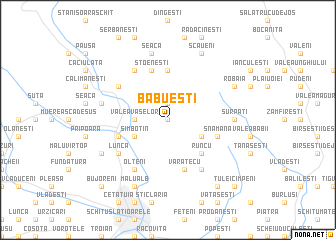 map of Băbueşti