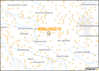 map of Bābu jo Goth