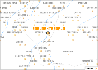 map of Bābūneh-ye Soflá