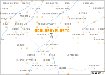 map of Bābūneh-ye Vosţá