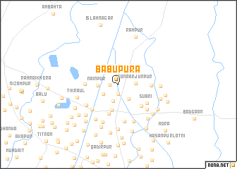 map of Bābūpura