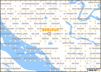 map of Bābupur