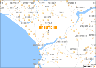 map of Babu Town