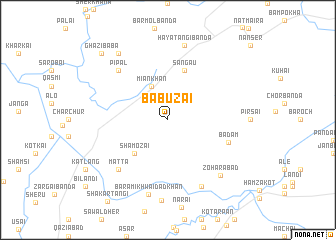 map of Bābūzai