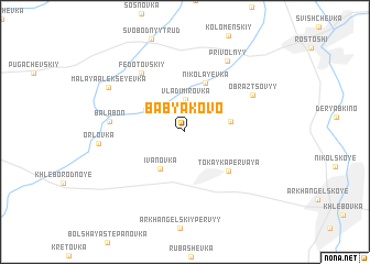 map of Babyakovo