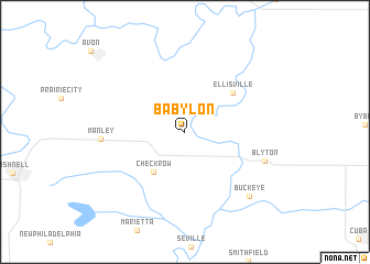 map of Babylon