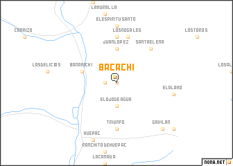 map of Bacachi