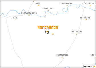 map of Bacadanan