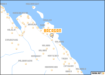 map of Bacagan