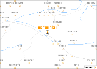 map of Bacakoğlu