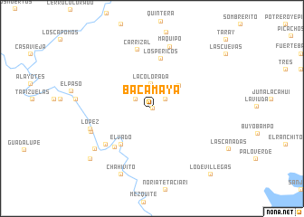 map of Bacamaya