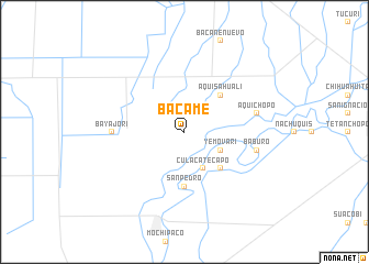 map of Bacame