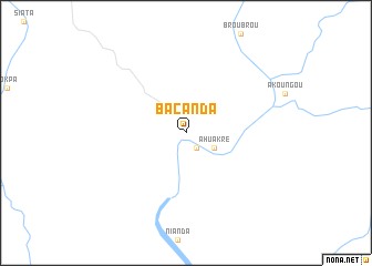 map of Bacanda