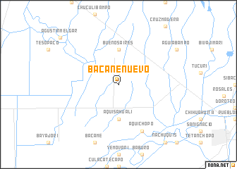 map of Bacane Nuevo