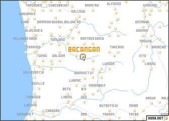 map of Bacangan