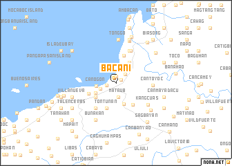 map of Bacani