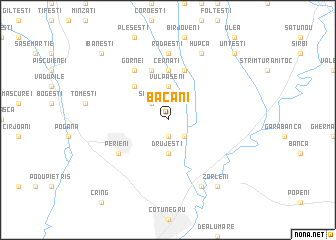 map of Băcani