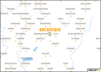 map of Bacankomé