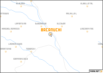 map of Bacanuchi