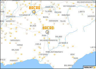 map of Bacao