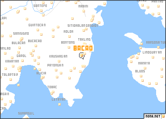 map of Bacao