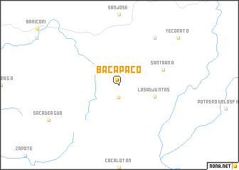 map of Bacapaco