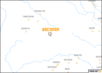 map of Bacaran