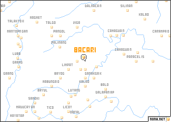 map of Bacari