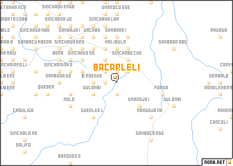 map of Bácar Lèli