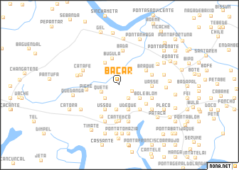 map of Bácar