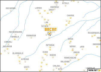 map of Bacar