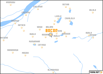 map of Bacar