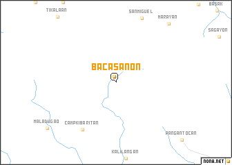 map of Bacasanon