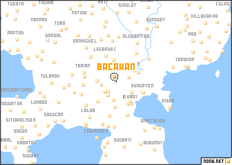 map of Bacawan