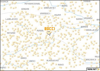 map of Baćci