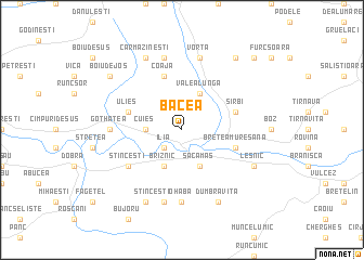 map of Bacea