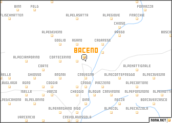 map of Baceno