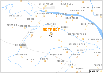 map of Bačevac