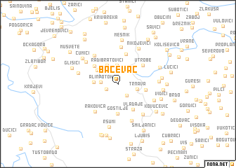 map of Bačevac