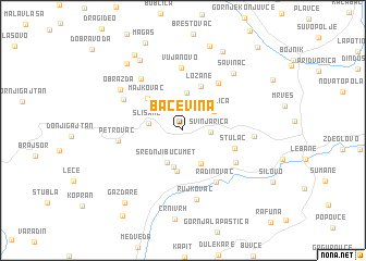 map of Bačevina