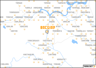 map of Bắc Giap