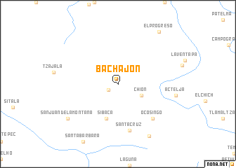 map of Bachajón