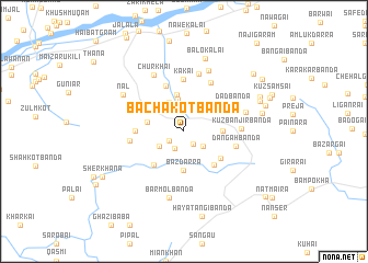 map of Bāchākot Bānda