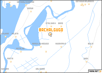 map of Bāchal Gugo