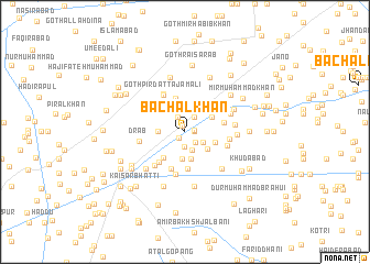 map of Bachal Khān