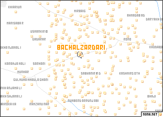 map of Bachal Zardāri