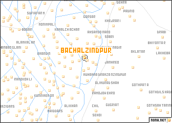 map of Bachal Zindpur