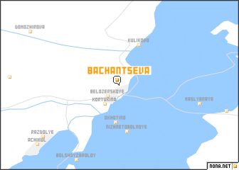 map of Bachantseva