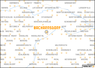 map of Bacharnsdorf