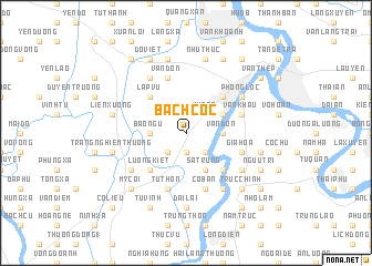 map of Bách Cốc